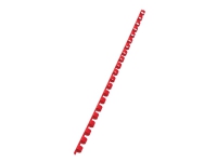 GBC CombBind – 8 mm – 21 ringar – A4 (210 x 297 mm) – 45 ark – röd – 100 stk plastbindningskam – för P/N: 2101435 4400399 IB271106 IB271717