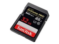 SanDisk Extreme Pro - Flashminnekort - 32 GB - UHS-II U3 / Class10 - 1733x/2000x - SDHC UHS-II Tele & GPS - Mobilt tilbehør - Minnekort