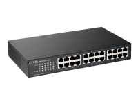 Zyxel GS-1100-24E - Switch - ikke-styrt - 24 x 10/100/1000 - rackmonterbar, veggmonterbar PC tilbehør - Nettverk - Switcher