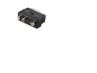 Goobay AVK 196, SCART (21-pin), 3 x RCA + S-Video, Hankjønn, Hunkjønn, Sort PC tilbehør - Kabler og adaptere - Adaptere