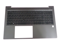 HP – Ersättningstangentbord och -siffersats för bärbar dator – med pekpinne ClickPad – bakgrundsbelyst – tjeckisk/slovakisk – för ZBook Firefly 15 G7 Mobile Workstation