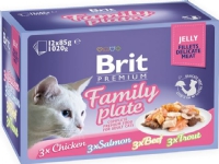 VAFO PRAHS BRIT CAT sasz.12x85g FAMILY PLATE GAL