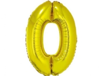 GoDan Folieballong nummer 0, gull, 85 cm N - A