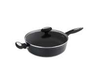 Zyliss Superior Ceramic, Rund, Sautépanne, Svart, Keramisk, Gass, Halogen, Induksjon, 539 mm