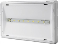 Nødarmatur EXIT S IP65 ECO LED 3W 395lm 1t enbruks hvit (ingen piktogram i dvs.) ETS/3W/E/1/SE/PT/WH