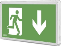 AWEX Emergency lighting fitting EXIT S IP65 LED 1W 3h dual-purpose PT white + PU34 ETS/1W/CSA/PT/WH – ETS/1W/CSA/PT/WH