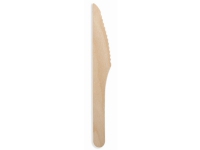 Bestick Huhtamaki knivar belagt trä 16,5 cm påse med 100 st.