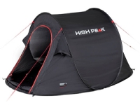 Vision 3, Camping, Hard ramme, Tunell Telt, 3 person(er), 2,26 kg, Sort
