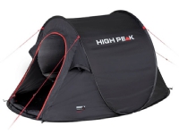 High Peak Vision 3, Camping, Hard ramme, Tunell Telt, 3 person(er), 2,26 kg, Sort Utendørs - Camping - Telt