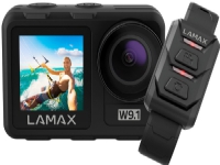 Lamax W9.1 Action Cam 4K, inkl. stativ, vanntett, time-lapse, sakte film, støtsikker, WiFi, dobbel skjerm (LMXW91) Foto og video - Videokamera - Action videokamera