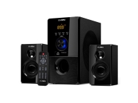 SVEN MS-2050, 2.1 kanaler, 55 W, PC /notebook, Svart, MDF, IR