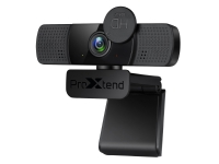 ProXtend X302 Full HD – Webbkamera – färg – 1920 x 1080 pixlar (30fps) – ljud – USB – Indbygget sekretessfilter – Sortera