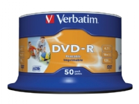 Bilde av Dvd-r Verbatim 4,7gb 16x Pro 50stk Spindel Printable