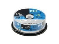 Intenso – 25 x DVD+R – 4.7 GB 16x – yta utskrivbar med bläckstråleskrivare – spindel
