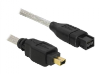 Delock – IEEE 1394-kabel – FireWire 800 (hane) till 4 pin FireWire (hane) – 1 m