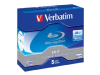 Bilde av Verbatim - 5 X Bd-r - 25 Gb 6x - Cd-eske