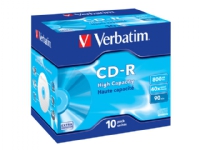 Verbatim DataLife - 10 x CD-R - 800 MB (90min) - CD-eske PC-Komponenter - Harddisk og lagring - Lagringsmedium