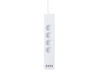 WOOX R4027, 4 AC-utganger, Innendørs, Type E, Akrylonitril-butadien-styren (ABS), Plastikk, Hvit, 230 V