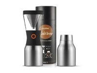 Asobu Cold Brew, Kaffemaskin for kaldbrygging, Sort, Sølv, Kopper, Rustfritt stål, 1 stykker Kjøkkenapparater - Kaffe - Stempelkanner