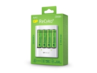 GP Batteries ReCyko U411 Laddningsbart batteri AA Nickel-metallhydrid (NiMH) 1,2 V 4 styck 2000 mAh