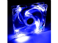 Akyga System fan 12 cm LED blue AW-12A-BL Molex 120×120 mm Fan 12 cm 1000 RPM 20 dB 66 cfm Transparent