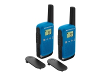 Motorola Talkabout T42 - Bærbar - toveis radio - PMR - 446 MHz - 16-kanalers - svart og blå (en pakke 2) Tele & GPS - Hobby Radio - Walkie talkie