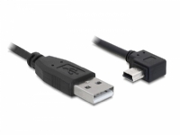 Delock – USB-kabel – USB (hane) till mini-USB typ B (hane) – 50 cm – högervinklad kontakt