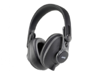 AKG K371-BT, Ledning & Trådløs, Samtaler/musikk, 5 - 40000 Hz, 300 g, Hodesett, Sort