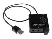 StarTech.com USB Sound Card w/ SPDIF Digital Audio & Stereo Mic - External Sound Card for Laptop or PC - SPDIF Output (ICUSBAUDIO2D) - Lydkort - 24-bit - 96 kHz - stereo - USB 2.0 - for P/N: MU15MMS, MU6MMS PC-Komponenter - Lydkort