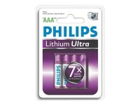 Philips Lithium Ultra FR03LB4A – Batteri 4 x AAA – Li