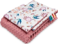 Towel Sensillo SET MINKY RETRO BIRDS Pink 75×100/30×35 42156/7125