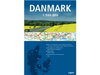 Danmarkskart 1:500 000 Bestselgere - Reisebøker