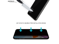 KAPSOLO – Skärmskydd för mobiltelefon – 3D – glas – med sekretessfilter – 2-vägs – lim – för Apple iPhone 12 mini