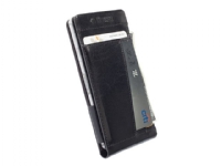 Krusell Kalmar WalletCase MfX – Vikbart fodral för mobiltelefon – läder – svart – för Sony XPERIA Z3 Compact