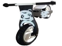Løbecykel Panda i træ med rigtige lufthjul Utendørs lek - Gå / Løbekøretøjer - Løpe sykkel
