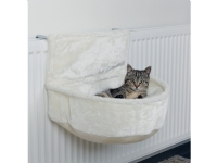 Trixie 43140, Hanging bed for a radiator, plush, 45 × 13 × 33 cm, white Kjæledyrmerker - Tilbehør - Trixie