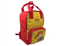 Pippi Small Backpack with front zip pocket reflectors on straps cushioned shoulder straps and back