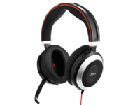 Jabra Evolve 80 MS stereo - Hodesett - full størrelse - kablet - aktiv støydemping - 3,5 mm jakk - Certified for Skype for Business TV, Lyd & Bilde - Hodetelefoner & Mikrofoner