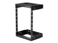 Bilde av Startech.com 15u 19 Wall Mount Network Rack, Adjustable Depth 12-20 2 Post Open Frame Server Room Rack For Av/data/ It Communication/computer Equipment/switch With Cage Nuts & Screws - 15u Adjustable Rack - Rack - Veggmonterbar - Svart - 15u - 19