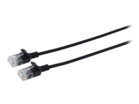 MicroConnect – Nätverkskabel – RJ-45 (hane) till RJ-45 (hane) – 10 m – 3.6 mm – UTP – CAT 6a – halogenfri hakfri tvinnad – svart