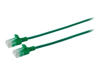 MicroConnect – Nätverkskabel – RJ-45 (hane) till RJ-45 (hane) – 50 cm – 3.6 mm – UTP – CAT 6a – halogenfri hakfri tvinnad – grön