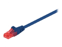 MicroConnect – Nätverkskabel – RJ-45 (hane) till RJ-45 (hane) – 25 cm – 6 mm – UTP – CAT 6 – rund hakfri tvinnad – blå