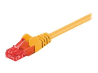 MicroConnect – Nätverkskabel – RJ-45 (hane) till RJ-45 (hane) – 25 cm – 6 mm – UTP – CAT 6 – rund hakfri tvinnad – gul