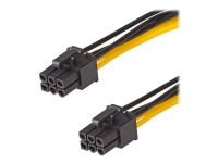 Akyga AK-CA-49 - PCI Express adapter cable - 6-pins PCIe-strøm (hunn) til 6-pins PCIe-strøm (hunn) - 40 cm PC tilbehør - Kabler og adaptere - Datakabler