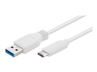 MicroConnect – USB-kabel – USB typ A (hane) till USB-C (hane) – USB 3.2 Gen 1 – 2 m – vit