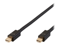 MicroConnect - DisplayPort-kabel - Mini DisplayPort (hane) spärrad till Mini DisplayPort (hane) spärrad - DisplayPort 1.4 - 1 m - 8K60 Hz (7680 x 4320) stöd - svart