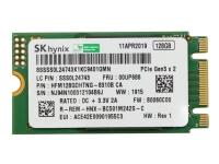 SK Hynix – SSD – 128 GB – inbyggd – M.2 2242 – PCIe 3.0 x2 (NVMe) – FRU – för IdeaCentre 510-15  510-22  510-23  510A-15
