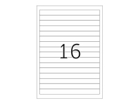 HERMA Special – Papper – matt – permanent självhäftande – vit – 192 x 16.9 mm 400 etikett (er) (25 ark x 16) ogenomskinliga pärmetiketter