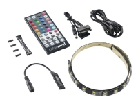 CableMod WideBeam Hybrid LED Strip - Systemhusbelysning (LED) - hvit, RGB - 60 cm PC-Komponenter - Kjøling og modifikasjoner - Skapbelysning