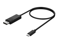 DELTACO - DisplayPort-kabel - USB-C (hane) till DisplayPort (hane) spärrad - DisplayPort 1.4 - 1.8 m - 8K30 Hz (7680 x 4320) stöd - svart
